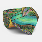 Tiffanyの景色のステンドグラスのデザインの芸術! ネクタイ (ロール)