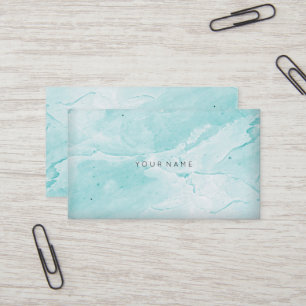 Tiffanyの水の青い大理石Vip抽象的でミニマルなVip 名刺