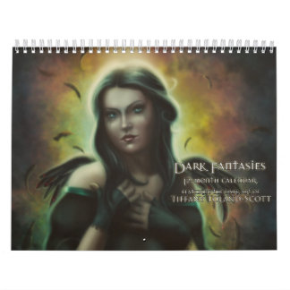 Tiffanyの王国の暗いファンタジーのカレンダー カレンダー