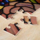 Tiffanyの終わりのステンドグラスのランプの笠 ジグソーパズル (側面)