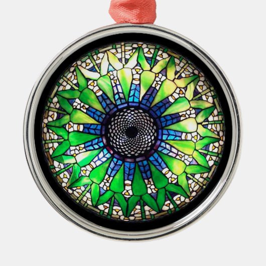 Tiffanyの緑のオーナメント メタルオーナメント (正面)