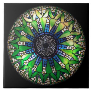 Tiffanyの緑のセラミックタイル タイル