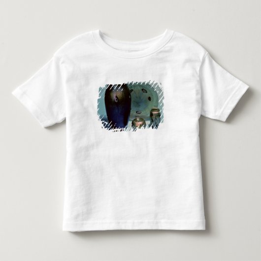 Tiffanyのfavrileプレートおよびつぼ トドラーTシャツ (正面)