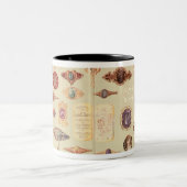 「Tiffanyカタログ」からの宝石類、1890年 ツートーンマグカップ (中央)