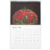 TIFFANYランプ カレンダー (2月 2026)