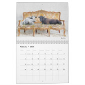 Tiffany Bohrerによるラウンジ牛カレンダー カレンダー (2月 2026)