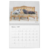 Tiffany Bohrerによるラウンジ牛カレンダー カレンダー (2月 2027)