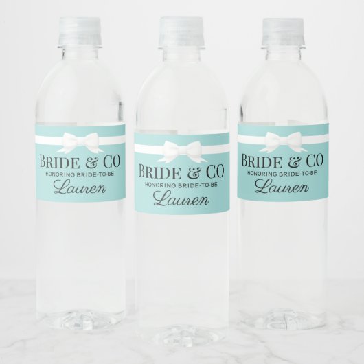 Tiffany Inspired Bride & Co Beverage Bottle Label  ペットボトルラベル (ボトル)