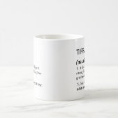 Tiffany name, Editable name, Custom name コーヒーマグカップ (中央)