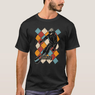 Tiffany Skiing Slopes Vintage Skier Name Tシャツ