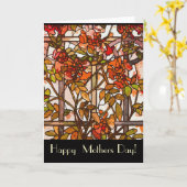Tiffany Stained Glass Mothers Day Card カード (黄色い花)