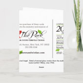 Tiffany Stained Glass Musical Angel カード (裏面)