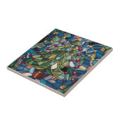 Tiffany-Style Stained Glass Christmas Tree タイル (側面)