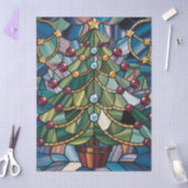 Tiffany-Style Stained Glass Christmas Tree 薄葉紙 (クラフト)