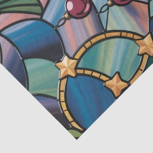 Tiffany-Style Stained Glass Christmas Tree 薄葉紙 (詳細)