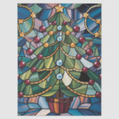 Tiffany-Style Stained Glass Christmas Tree 薄葉紙 (正面)