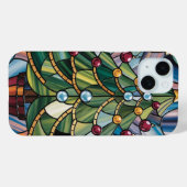 Tiffany-Style Stained Glass Christmas Tree Case-Mate iPhoneケース (裏面 (横))