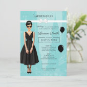 Tiffany's Baby and Co Audrey Shower Invitation 招待状 (スタンド正面)