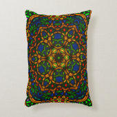 Tiffglowの曼荼羅1の細長い枕 アクセントクッション (正面(垂直))