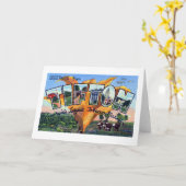 Tifton Georgiaからのヴィンテージ カード (黄色い花)