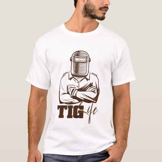 TIGライフ溶接工の誇りギフト Tシャツ (正面)