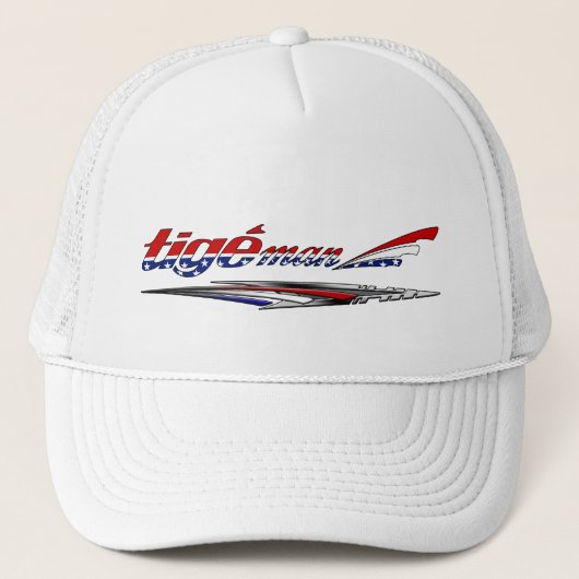 Tigeの人の7月4日の赤く白くおよび青の帽子 キャップ (正面)