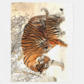 TIGERと彼女のCUB フリースブランケット (正面)