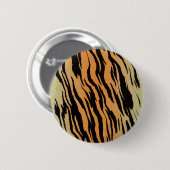 Tigerのシームレスなパターンテクスチャの背景 缶バッジ (正面&裏面)