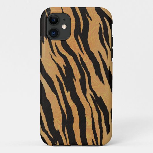 Tigerのシームレスなパターンテクスチャの背景 Case-Mate iPhoneケース (裏面)