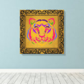 Tigerキャンバス印刷 キャンバスプリント (インサイチュ (ウッドフロア))