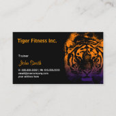 Tigerフィットネス/トレーニングダーク名刺 名刺 (正面)