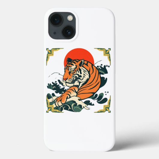 Tiger日本の iphoneケース | 浮世絵の武家美術 Case-Mate iPhoneケース (裏面)
