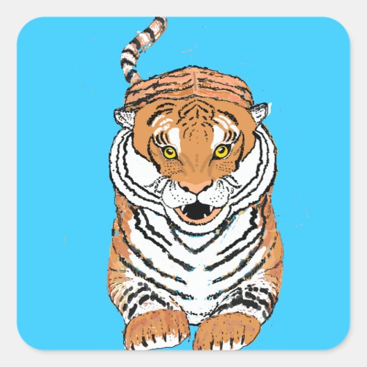 Tiger製品の跳躍 スクエアシール (正面)