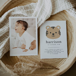 Tiger顔-誕生日招待状（写真あり） 招待状