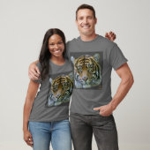 tiger1_dk.grey/bgrnd tシャツ (ユニセックス)