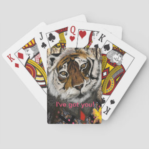 Tiger、カッコいい編集可能文字 トランプ