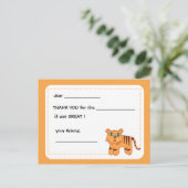 Tiger – キッズサンキューカード ポストカード (スタンド正面)