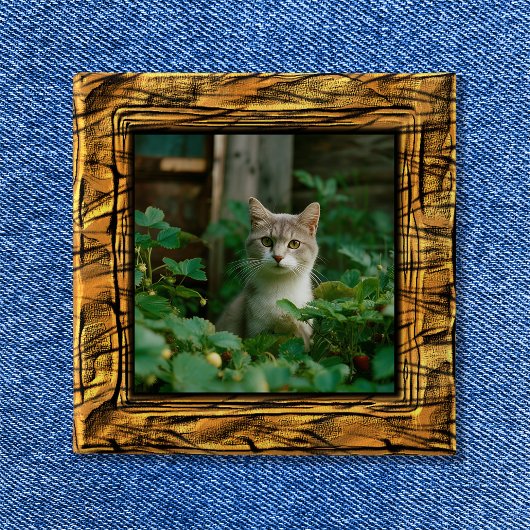 Tiger ストライプ Photo Frameボタン 缶バッジ