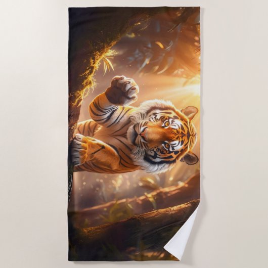 Tiger ビーチタオル (正面)