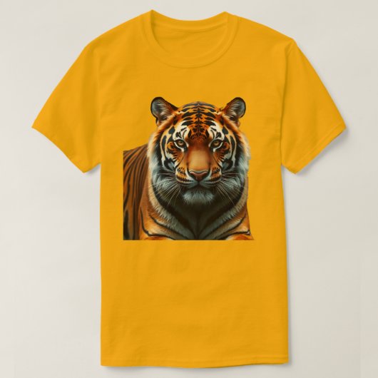 Tiger 威厳のある Men's Basic Tシャツ (デザイン正面)