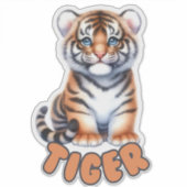TIGER -子供部屋シール シール (正面)
