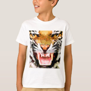 Tiger 怒 - Eyes of Tiger Tシャツ