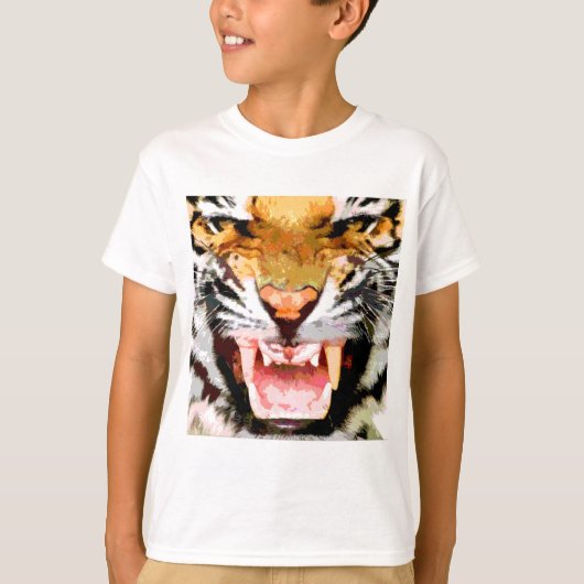 Tiger 怒 - Eyes of Tiger Tシャツ (正面)