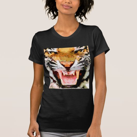 Tiger 怒 - Eyes of Tiger Tシャツ (正面)