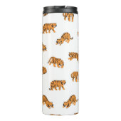 Tiger:日本のヴィンテージのシームレスな動作 タンブラー (裏面)