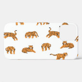 Tiger:日本のヴィンテージのシームレスな動作 Case-Mate iPhoneケース (裏面 (横))