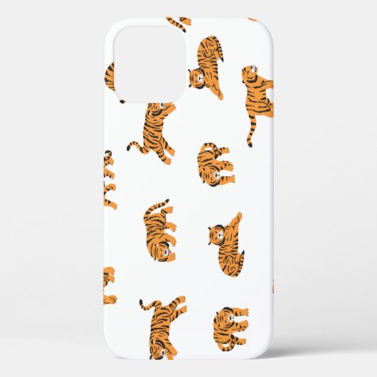 Tiger:日本のヴィンテージのシームレスな動作 Case-Mate iPhoneケース (裏面)