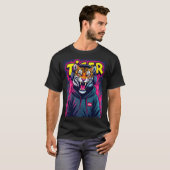 Tiger 熱狂する Tシャツデザイン Tシャツ (正面フル)