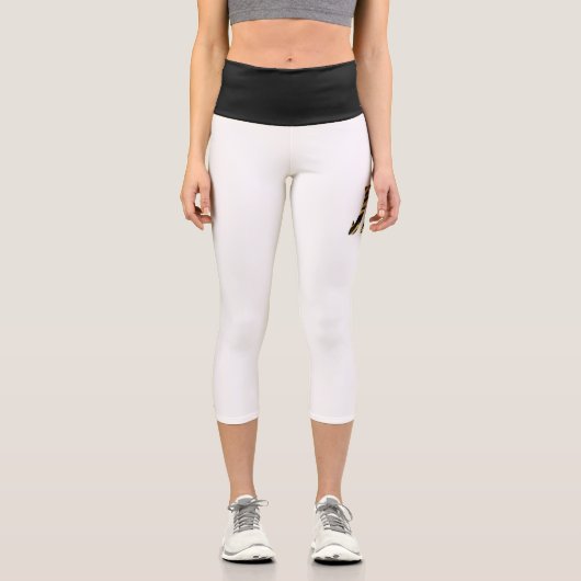 Tiger 2022中国のの新年の中国のレタリング カプリレギンス (正面)