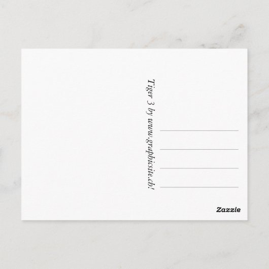 Tiger 3 – はがき (裏面)